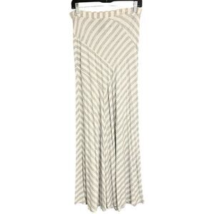 Design‎ History Gray & White Stripped Maxi Skirt Chevron Pull In Sz XXL NWT MSRP